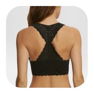 Felina L black lace bralette